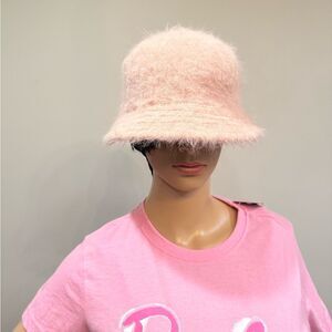 H&M Soft Pink Fuzzy Hat